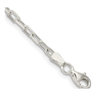 Sterling Silver 2.9mm Diamond-Cut Cable Chain Bracelet