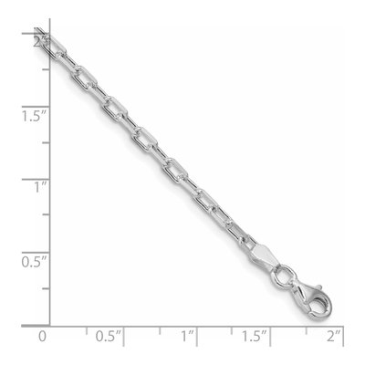 Sterling Silver 2.9mm Diamond-Cut Cable Chain Bracelet – view 2