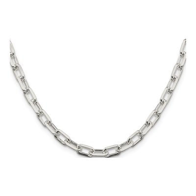 Sterling Silver 5.75mm Diamond-Cut Cable Chain – view 2