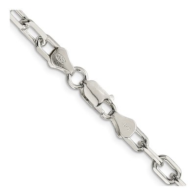 Sterling Silver 5.75mm Diamond-Cut Cable Chain – view 3