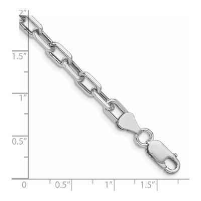 Sterling Silver 5.75mm Diamond-Cut Cable Chain Bracelet – view 2