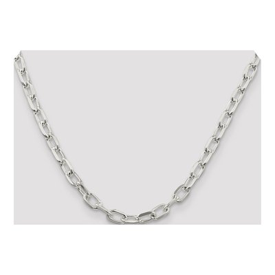 Sterling Silver 6.65mm Diamond-Cut Cable Chain – view 4