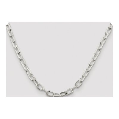 Sterling Silver 6.65mm Diamond-Cut Cable Chain – view 4
