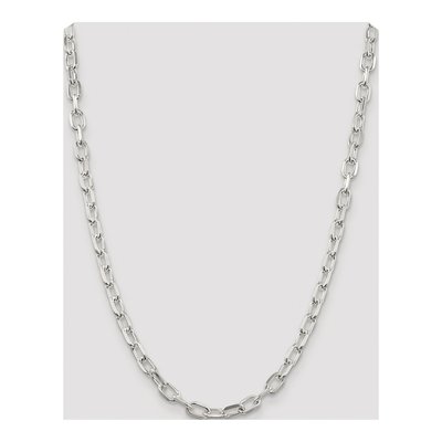 Sterling Silver 6.65mm Diamond-Cut Cable Chain – view 4