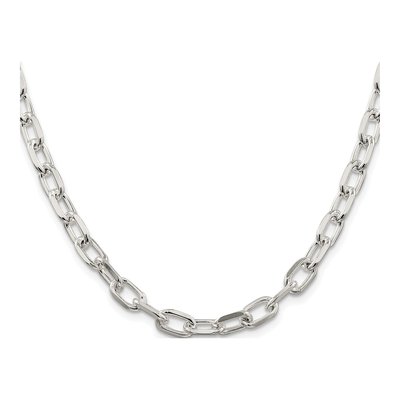 Sterling Silver 6.65mm Diamond-Cut Cable Chain – view 2
