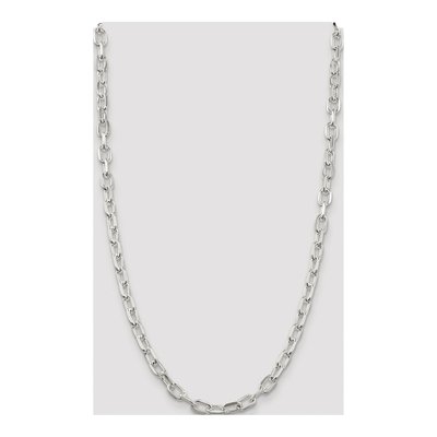 Sterling Silver 6.65mm Diamond-Cut Cable Chain – view 4