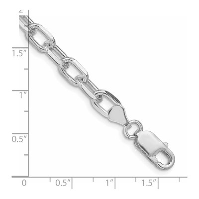 Sterling Silver 6.65mm Diamond-Cut Cable Chain Bracelet – view 2