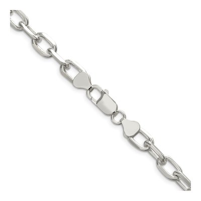 Sterling Silver 7.5mm Diamond-Cut Cable Chain – view 3