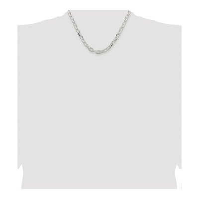 Sterling Silver 7.5mm Diamond-Cut Cable Chain – view 4