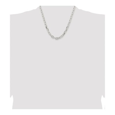Sterling Silver 7.5mm Diamond-Cut Cable Chain – view 4