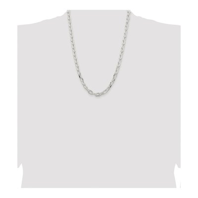 Sterling Silver 7.5mm Diamond-Cut Cable Chain – view 4