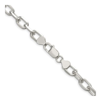 Sterling Silver 7.5mm Diamond-Cut Cable Chain – view 3