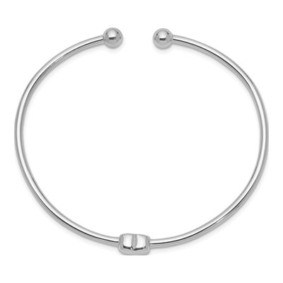 Sterling Silver Heart Cuff Bracelet – view 3