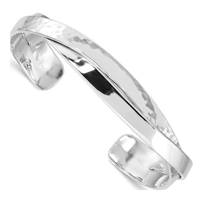 Sterling Silver Hammered Cuff Bracelet