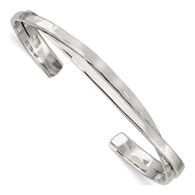 Sterling Silver Hammered Cuff Bracelet