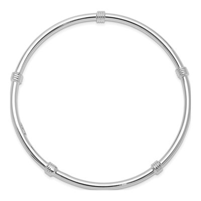 Sterling Silver Slip-On Bangle Bracelet – view 3