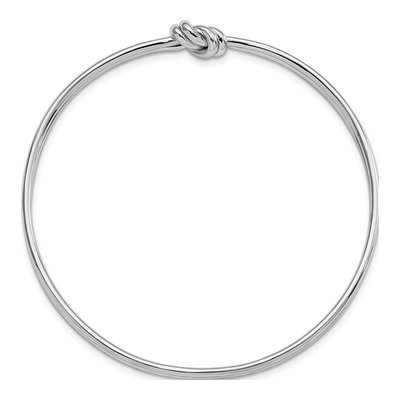 Sterling Silver Knot Slip-On Bangle Bracelet – view 3