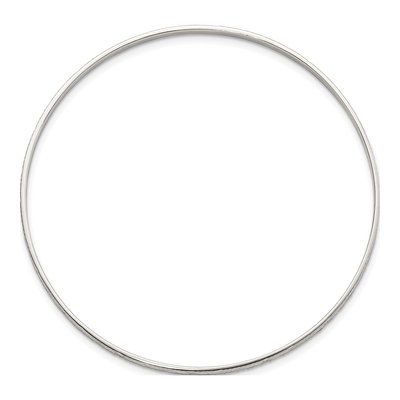 Sterling Silver Diamond-Cut Slip-On Bangle – view 3