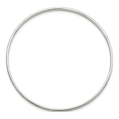 Sterling Silver Diamond-Cut Slip-On Bangle Bracelet – view 2