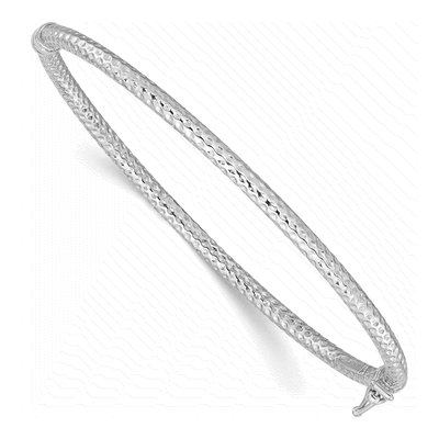 Sterling Silver Hinged Bangle Bracelet