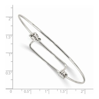 Sterling Silver Expandable Slip-On Bangle Bracelet – view 3