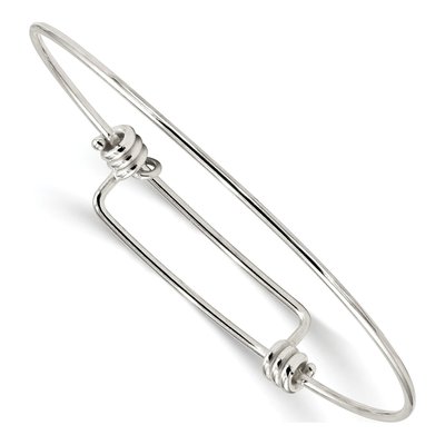 Sterling Silver Expandable Slip-On Bangle Bracelet