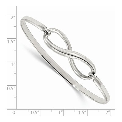 Sterling Silver Infinity Bangle Bracelet – view 4