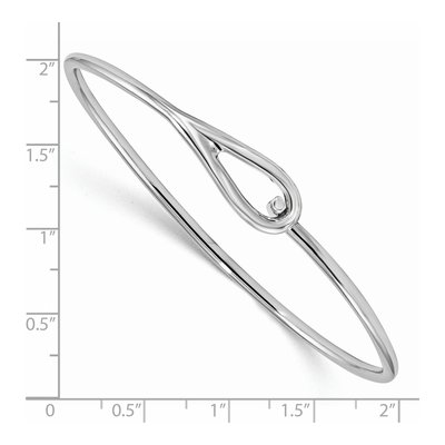 Sterling Silver Bangle Bracelet – view 4