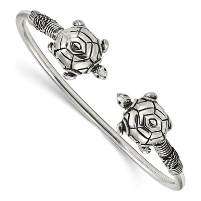 Sterling Silver Turtle Cuff Bracelet