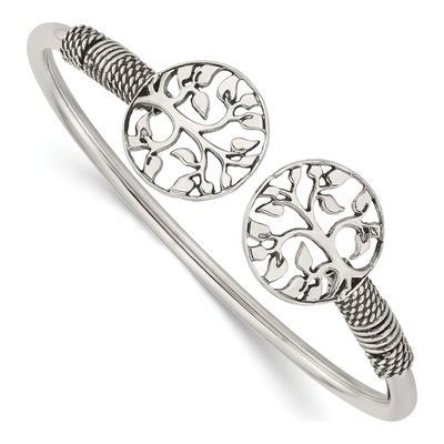 Sterling Silver Tree Cuff Bracelet