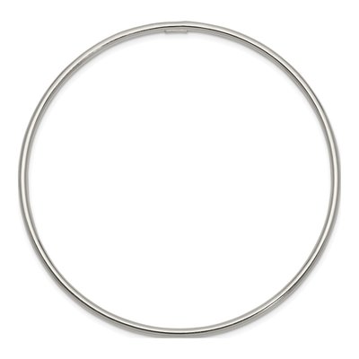 Sterling Silver Slip-On Bangle Bracelet – view 3