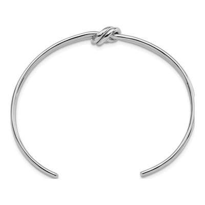 Sterling Silver Knot Cuff Bracelet – view 3