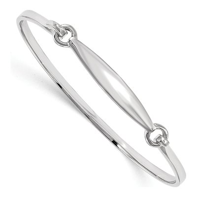 Sterling Silver Girls' ID Bangle Bracelet