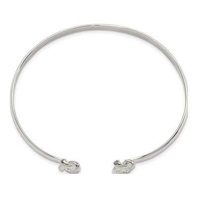 Sterling Silver Love Knot Cuff Bracelet – view 3