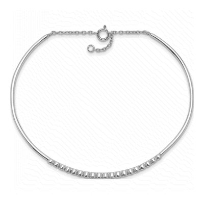 Sterling Silver CZ Kids' Bangle Bracelet – view 2