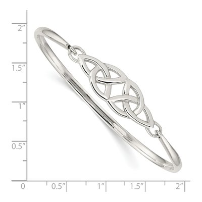Sterling Silver Celtic Bangle Bracelet – view 4