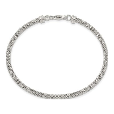 Sterling Silver Textured Bangle Bracelet – view 3