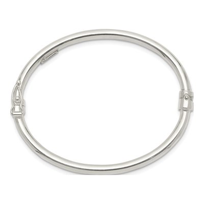 Sterling Silver Hinged Baby Bangle Bracelet – view 3