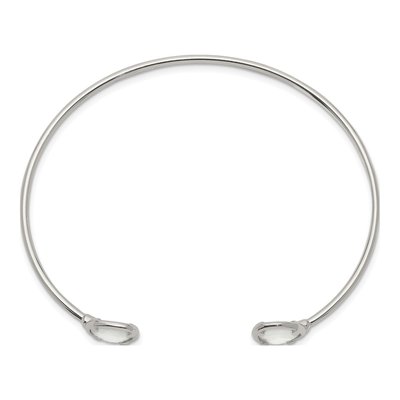 Sterling Silver Chalcedony Cuff Bracelet – view 3