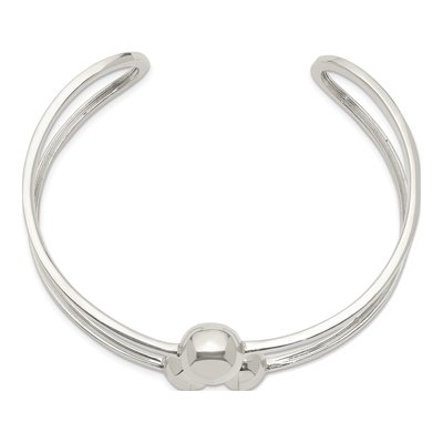 Sterling Silver Slip-On Bangle Bracelet – view 2