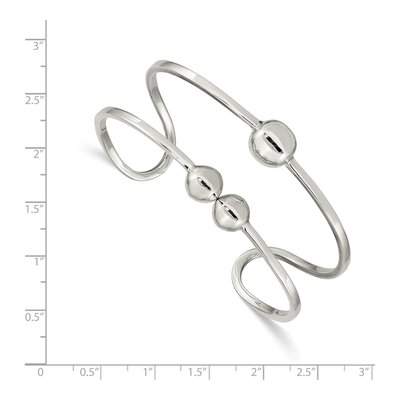 Sterling Silver Slip-On Bangle Bracelet – view 3
