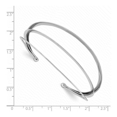 Sterling Silver 3-Bar Cuff Bracelet – view 3