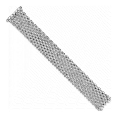 Sterling Silver CZ Mesh Bracelet – view 2