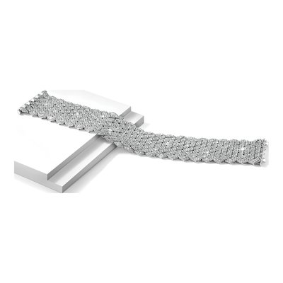 Sterling Silver CZ Mesh Bracelet – view 7