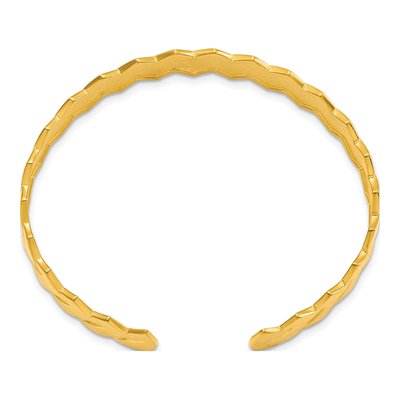 Gold-Plated Sterling Silver Cuff Bracelet – view 2