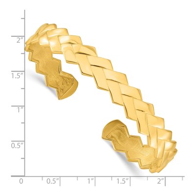 Gold-Plated Sterling Silver Cuff Bracelet – view 3