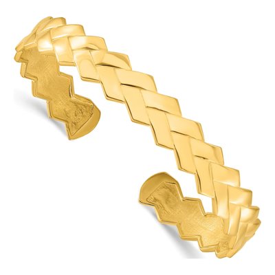 Gold-Plated Sterling Silver Cuff Bracelet