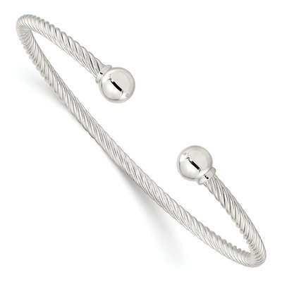 Sterling Silver Twisted Cuff Bracelet