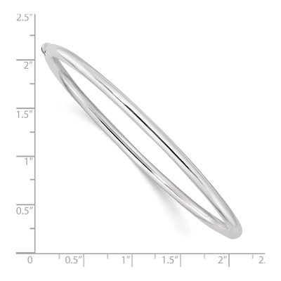 Sterling Silver Hinged Bangle Bracelet – view 3