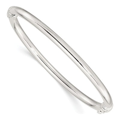 Sterling Silver Hinged Bangle Bracelet